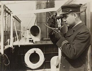 Lewis Wickes Hine, (American, 1874-1940), Ship's Officer Coastline Steamer