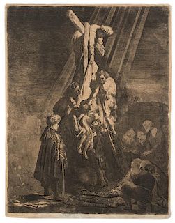 Rembrandt van Rijn, (Dutch, 1606-1669), Descent from the Cross: Second Plate, 1633