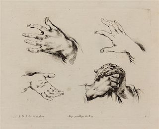 Stefano della Bella, (Italian, 1610-1664), Hand Study, 1641
