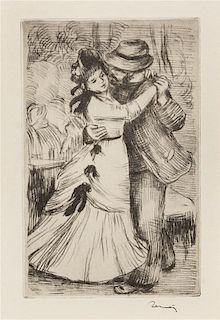 Pierre-Auguste Renoir, (French, 1841-1919), La Danse a la campagne (2e planche), c. 1890