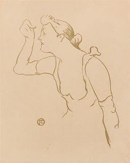 Henri de Toulouse-Lautrec, (French, 1864-1901), Paula Brebion (from Le Cafe Concert), 1893