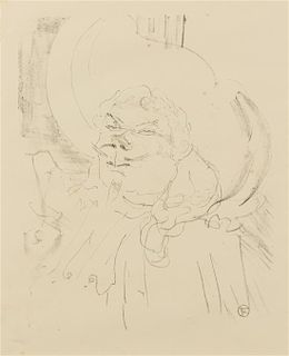 Henri de Toulouse-Lautrec, (French, 1864-1901), Coquelin Aine (from Portraits d'Acteurs et d'Actrices, Treize Lithographies),