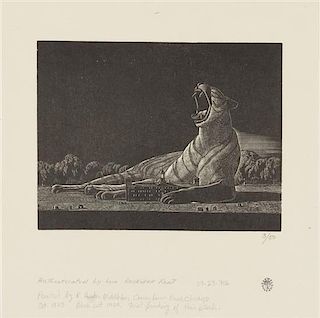 Rockwell Kent, (American, 1882-1971), Untitled (A group of 6 posthumous wood engravings printed by Letterio Calapai)