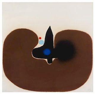Victor Pasmore, (British, 1908-1998), Brown Image, 1971