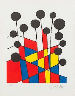 Alexander Calder, (American, 1898-1976), Untitled (Balloons) (from XXe Siècle No 37) 1971