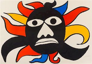 Alexander Calder, (American, 1894-1976), Black Sun-Black Man, 1969