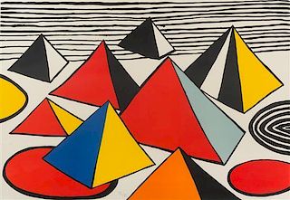 Alexander Calder, (American, 1898 - 1976), Pyramids, 1976