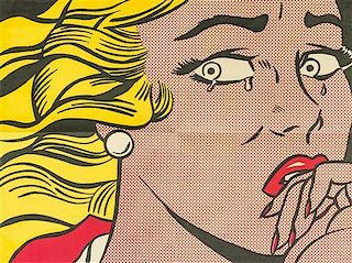 After Roy Lichtenstein, (American, 1923-1997), Crying Girl (mailer), 1963