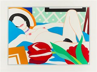 Tom Wesselmann, (American, 1931-2004), Monica with Tulips, 1989
