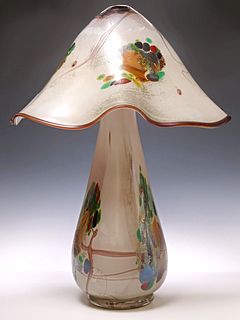 ROBERT PIERINI (B.1950) LARGE ART GLASS TABLE LAMP