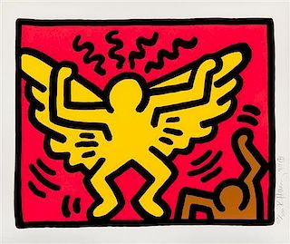Keith Haring, (American, 1958-1990), Untitled (from Pop Shop IV), 1989