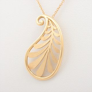 TIFFANY & CO. LEAF 18K YELLOW GOLD NECKLACE