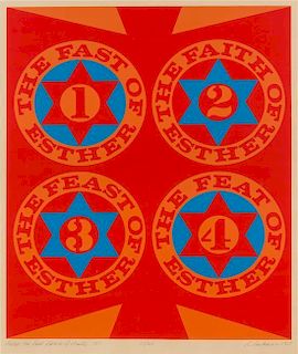 Robert Indiana, (American, b. 1928), Purin: Four Facets of Esther (II), 1967