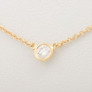 TIFFANY & CO. BY THE YARD 1P DIAMOND 18K YELLOW GOLD NECKLACE