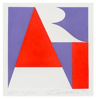 Robert Indiana, (American, b. 1928), ART, 1992