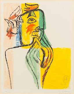 Charles-Edouard Jeanneret Le Corbusier, (Swiss, 1887-1965), Untitled (pl. 14 from Unite), 1953