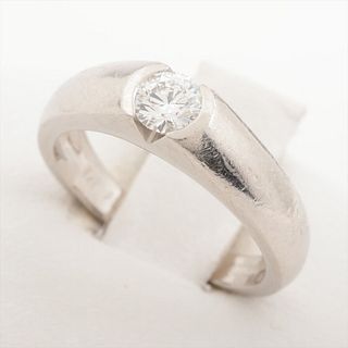 CHAUMET FIDELITE DIAMOND PLATINUM RING