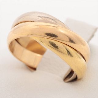 CARTIER TRINITY 18K YELLOW, ROSE, WHITE GOLD RING