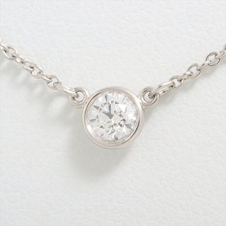 TIFFANY & CO. BY THE YARD 1P DIAMOND PLATINUM 950 NECKLACE