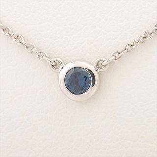 TIFFANY & CO. COLOR BY THE YARD SAPPHIRE PLATINUM 950 NECKLACE