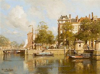 * Johannes Christiaan Karel Klinkenberg, (Dutch, 1852-1924), View of Amsterdam