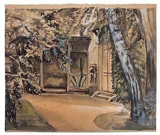 * Charles Ephraim Burchfield, (American, 1893 - 1967), Untitled (Exterior Scene), 1926