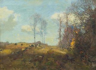 * Charles Harold Davis, (American, 1856 - 1933), Autumn Hillside