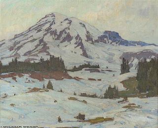 * William Wendt, (American, 1865 - 1946), Tahoma, the Silent, 1934