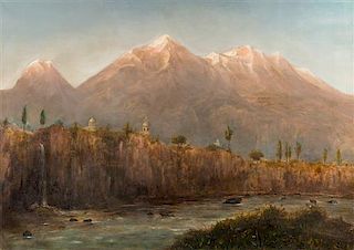 * Norton Bush, (American, 1834-1894), Mountain Landscape, 1892
