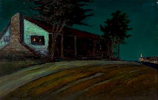 * Charles Rollo Peters, (American, 1862 - 1928), Adobe by Moonlight
