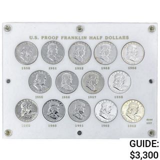 1950-1963 PR Franklin Half Dollar Set [14 Coins]  