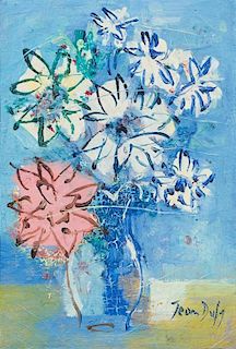 * Jean Dufy, (French, 1888-1964), Bouquet de fleurs