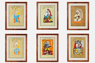 After Pablo Picasso, 'Portraits Imaginaires' Exhibition Posters (6)