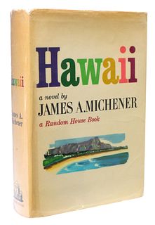 "HAWAII" MICHENER, 1ST EDITION, 1ST PRINTING