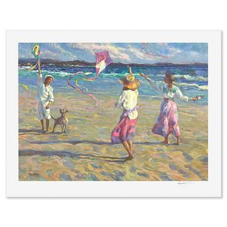 Don Hatfield, "Kite Festival" Limited Edition Printer's Proof, Numbered and Hand Signed with Letter of Authenticity.