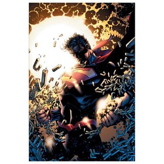 DC Comics, "Superman Unchained" Numbered Limited Edition Giclee on Canvas by Jim Lee with COA.