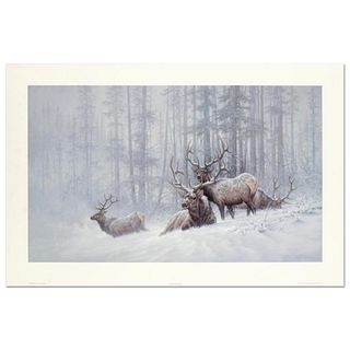 Larry Fanning (1938-2014), "Mountain Majesty - Bull Elk" Limited Edition Lithograph, Numbered and Hand Signed with Letter of Authenticity.