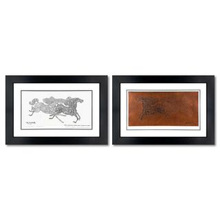 Guillaume Azoulay, "Tenue" Framed One-of-a-Kind Cancellation Proof and Copper Plate, Numbered 1/1 and Hand Signed with Letter of Authenticity.