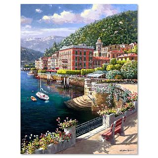 Sam Park, "Lakeside at Bellagio" Hand Embellished Limited Edition Publisher's Proof on Canvas (30" x 24"), Numbered and Hand Signed with Letter of Aut