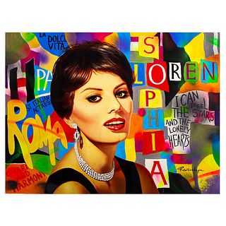 Nastya Rovenskaya- Original Oil on Canvas "Sophia Loren"