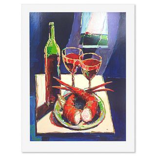 Robert Burridge, "Food for Thought" Limited Edition Serigraph, HC Numbered and Hand Signed with Letter of Authenticity