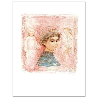Matthew Limited Edition Lithograph by Edna Hibel (1917-2014), Numbered and Hand Signed with Certificate of Authenticity.