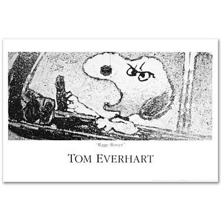 Rage Rover Fine Art Poster by Renowned Charles Schulz Protege Tom Everhart.