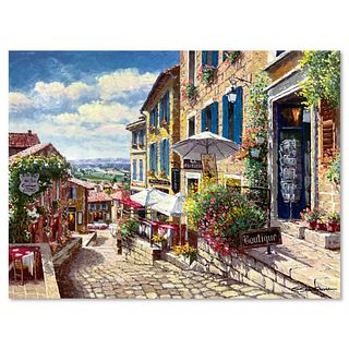 Sam Park, "St Emilion" Hand Embellished Limited Edition Publisher's Proof on Canvas, Numbered and Hand Signed with Letter of Authenticity.