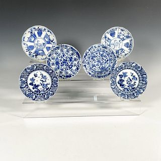3 Pairs of Chinese Blue and White Porcelain Saucers