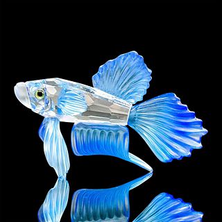 Swarovski Silver Crystal Figurine, Siamese Fighting Fish
