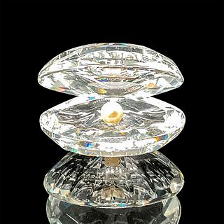 Swarovski Silver Crystal Figurine, Clam with Pearl
