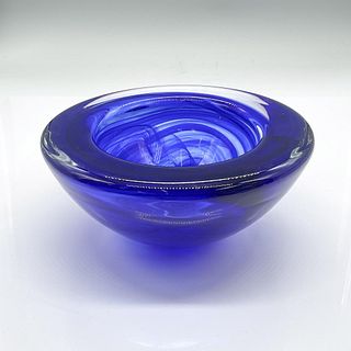 Kosta Boda Art Glass Blue Bowl