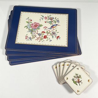 10pc English Coasters and Place Mats