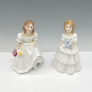 2pc Royal Doulton Figurines, Julie HN3407 + Lynsey HN3043